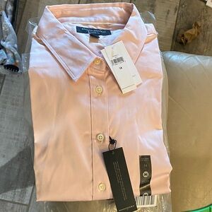 Banana Republic Women’s Tailored Fit Light Pink Dress Shirt - Size 14